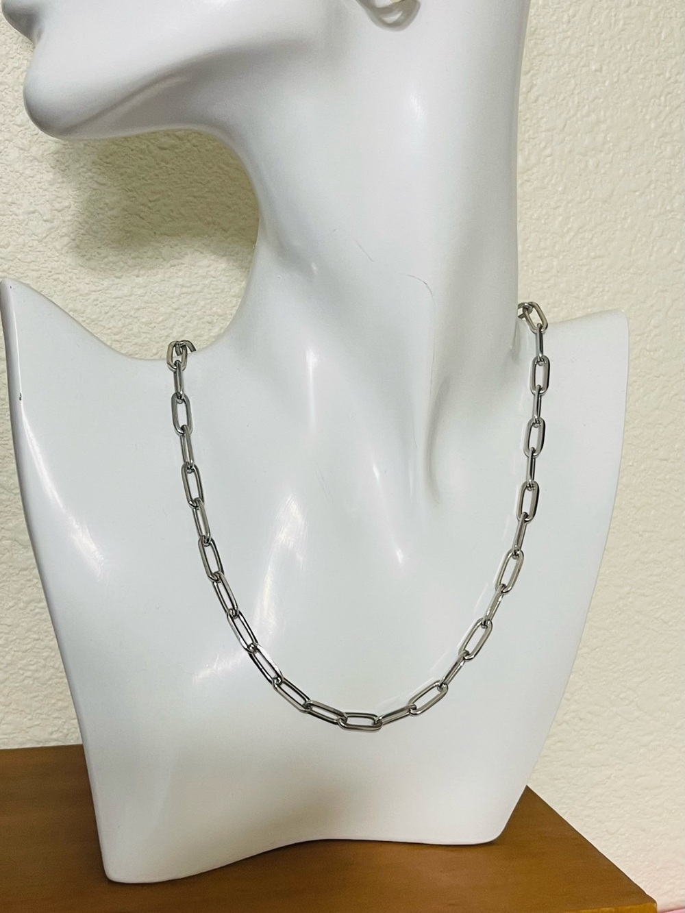Sterling Silver Paperclip Chain Necklace